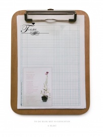 To-do blok op klembord