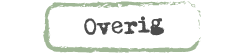 Overig
